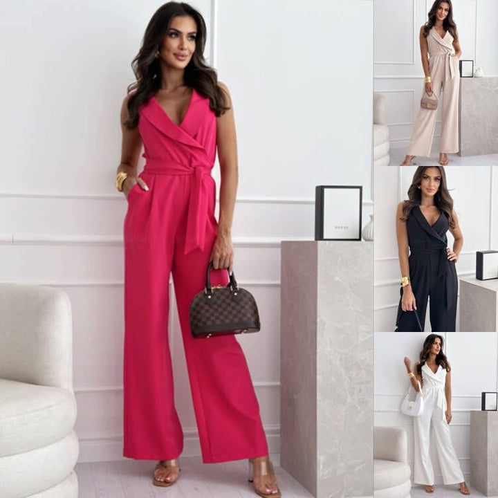 Kvinder elegant bred ben jumpsuit Stilla