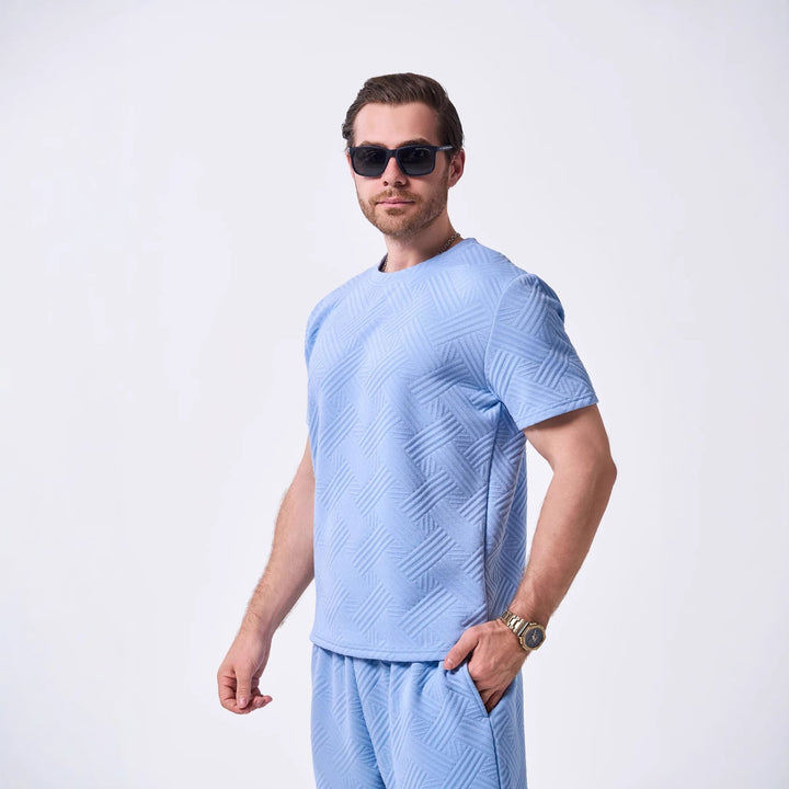 Herrer afslappet premium T-shirt med struktureret design og høj bærekomfort Stilla