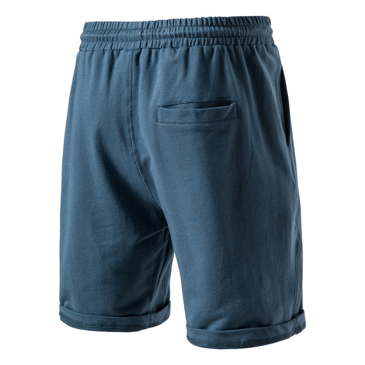 Herre fritidsshorts lavet af åndbart bomuldsblanding med elastisk talje og snor Stilla