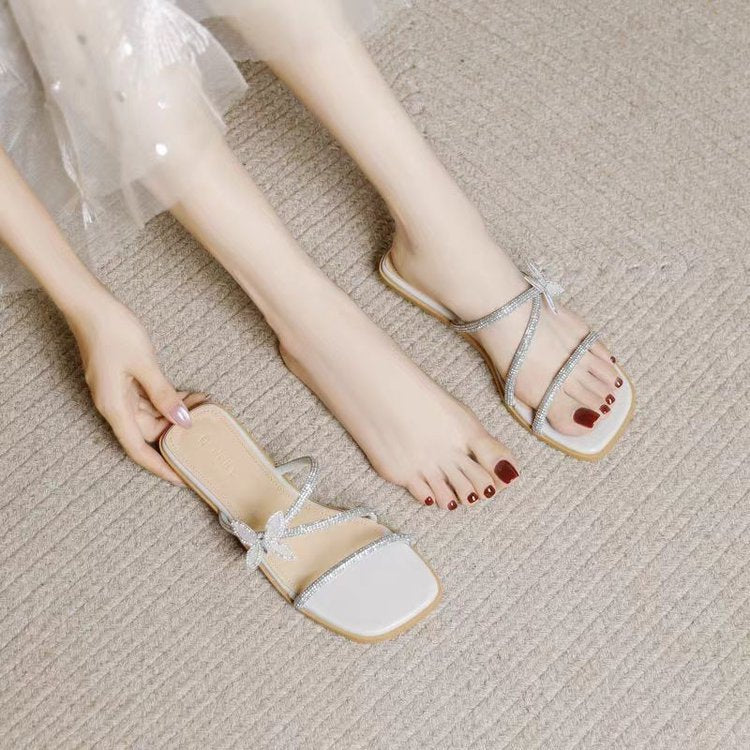 Dame sandaler med eksklusivt butterfly-design og skridsikker sål Stilla