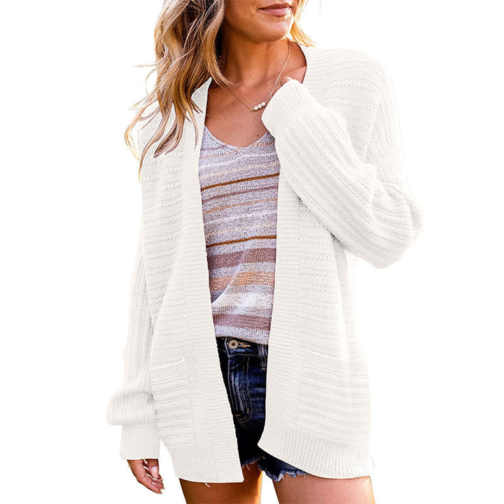 Kvindernes cardigan med tekstureret design og åben front Stilla