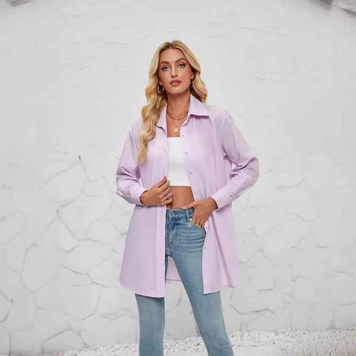 Damer casual skjorte bluse lavet af let stof Stilla