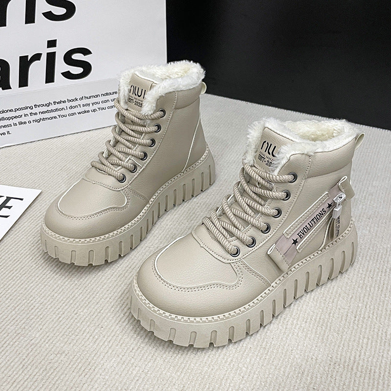 Dame Vinterhøje Sneakers med blødt for og skridsikker sål Stilla