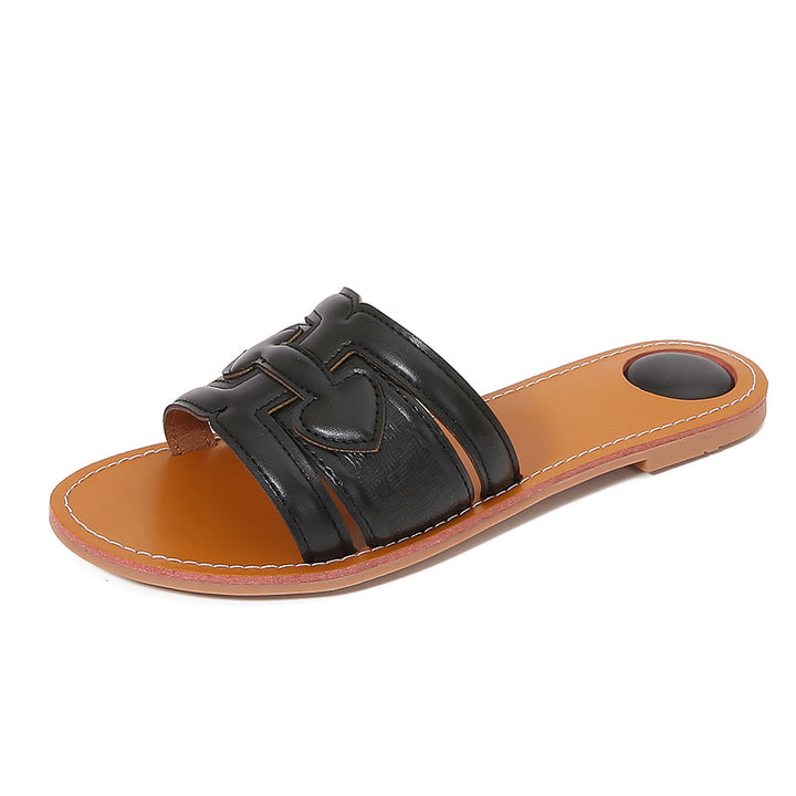 Dame Moderne Slidsandaler Design med flettede Remme Stilla