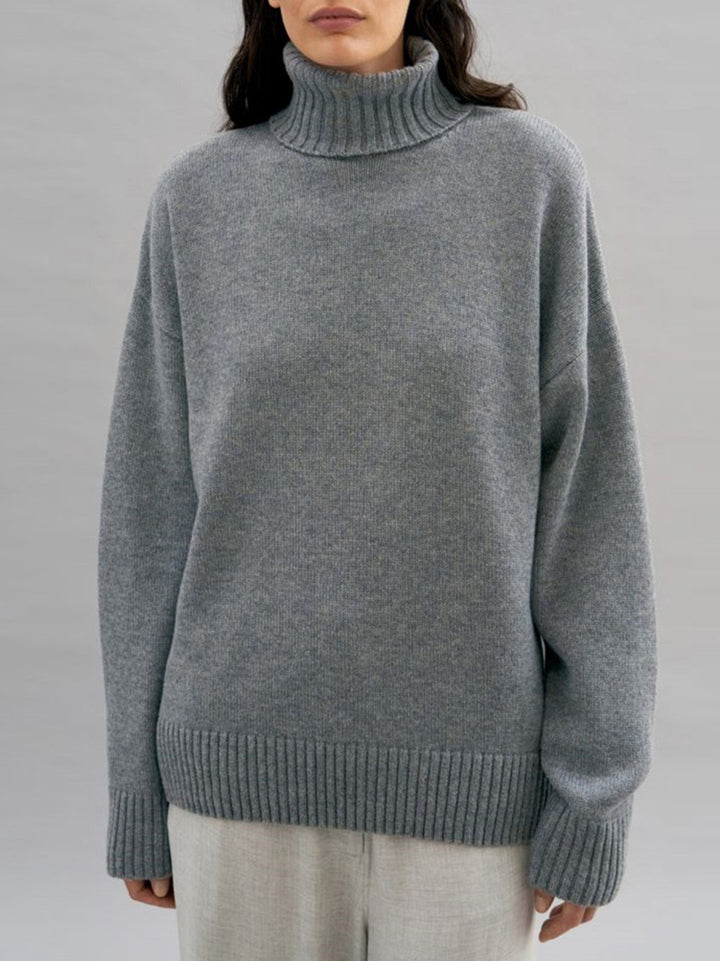 Kvinders hyggelige turtleneck sweater med oversized pasform Stilla