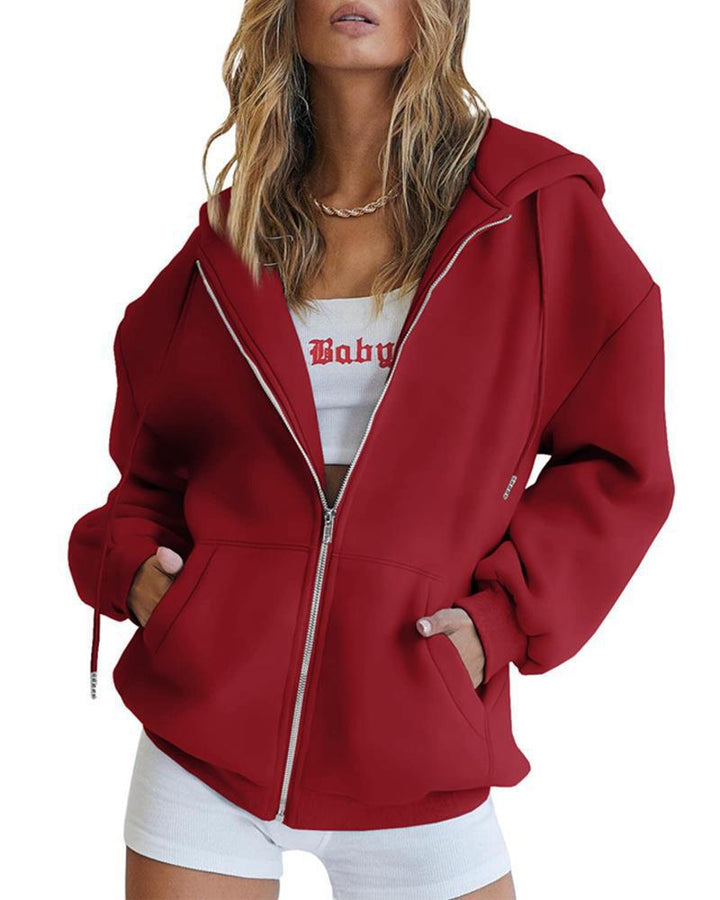 Kvinder Oversized Hoodie Jakke Skovae