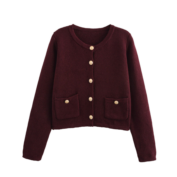 Femme Knap-Op Strikcardigan Stilla