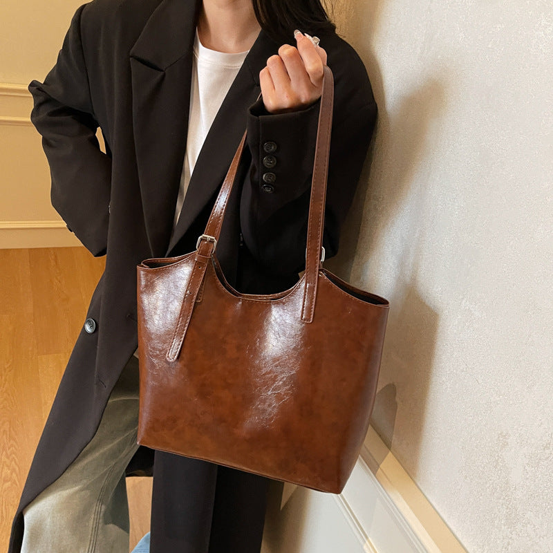 Femme Læder Tote Bag Stilla