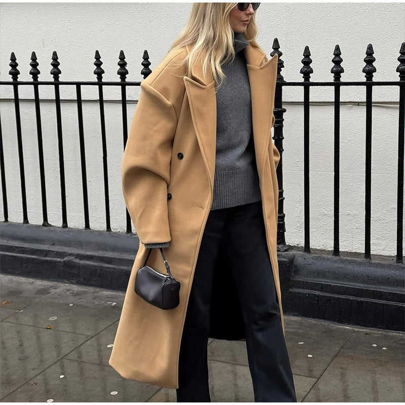 Dame elegant oversized trenchcoat Stilla