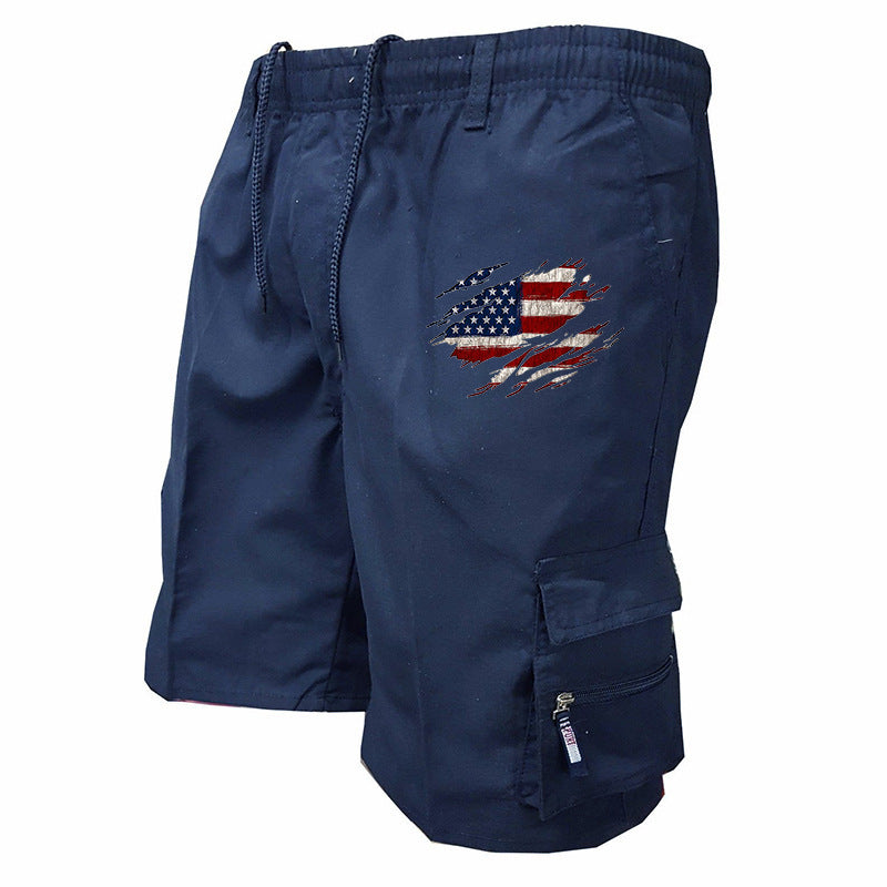 Herre cargo shorts med praktiske sidelommer og elastisk talje Skovae