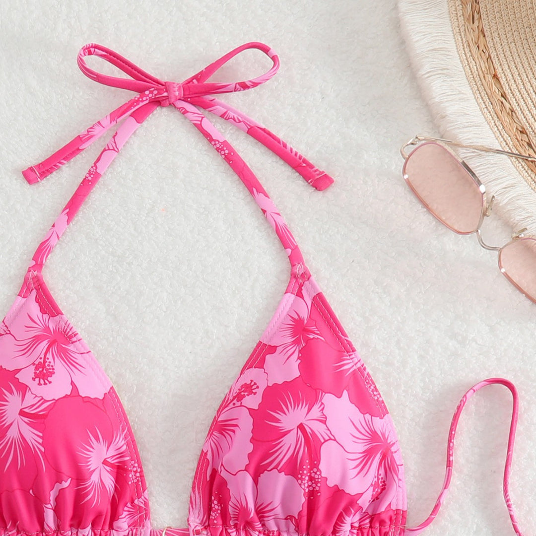 Dame Triangel-Bikini med legende blomsterprint Skovae