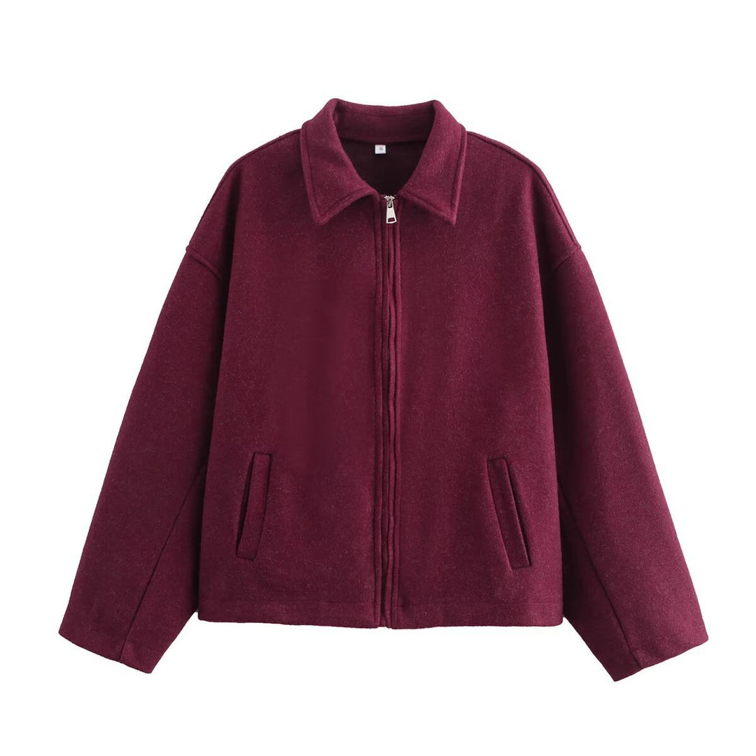Dame casual oversized jakke lavet af blødt materiale Stilla