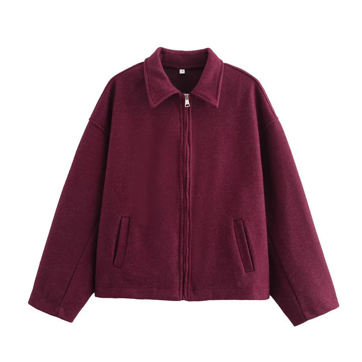 Dame casual oversized jakke lavet af blødt materiale Stilla