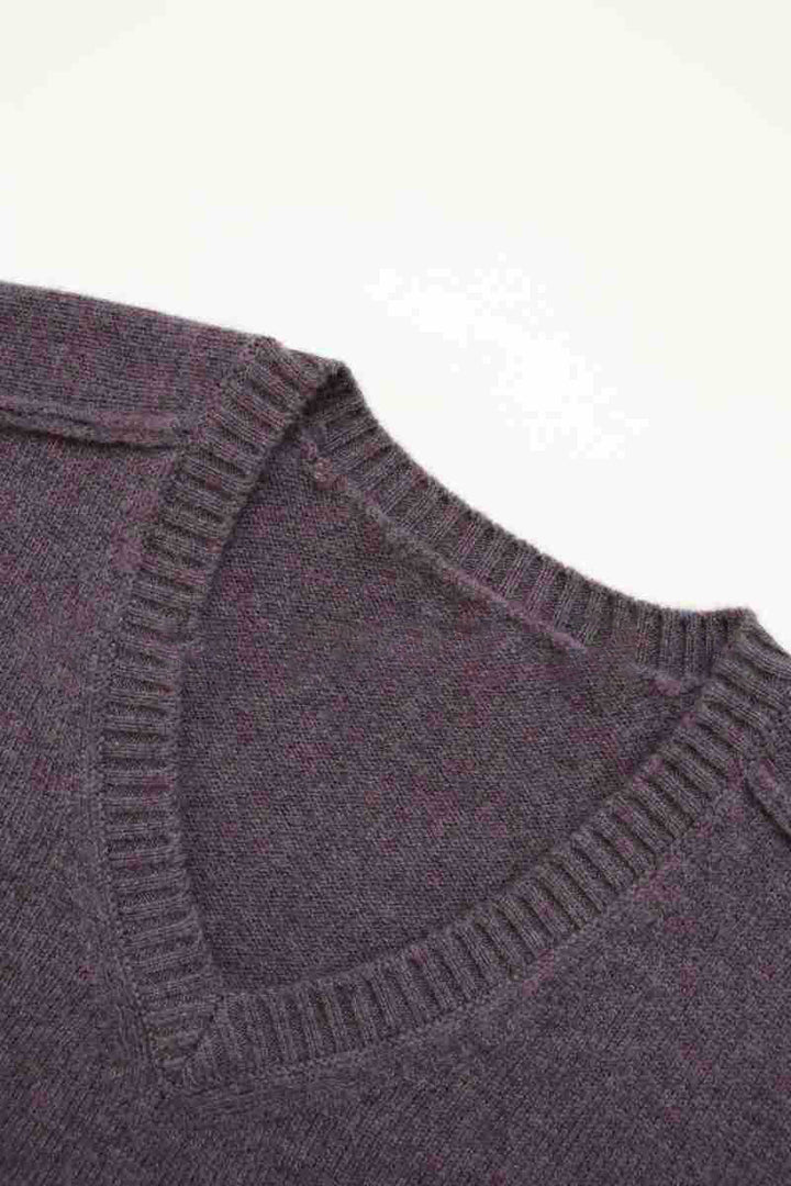 Damer fin V-hals sweater lavet af høj kvalitet uld Stilla