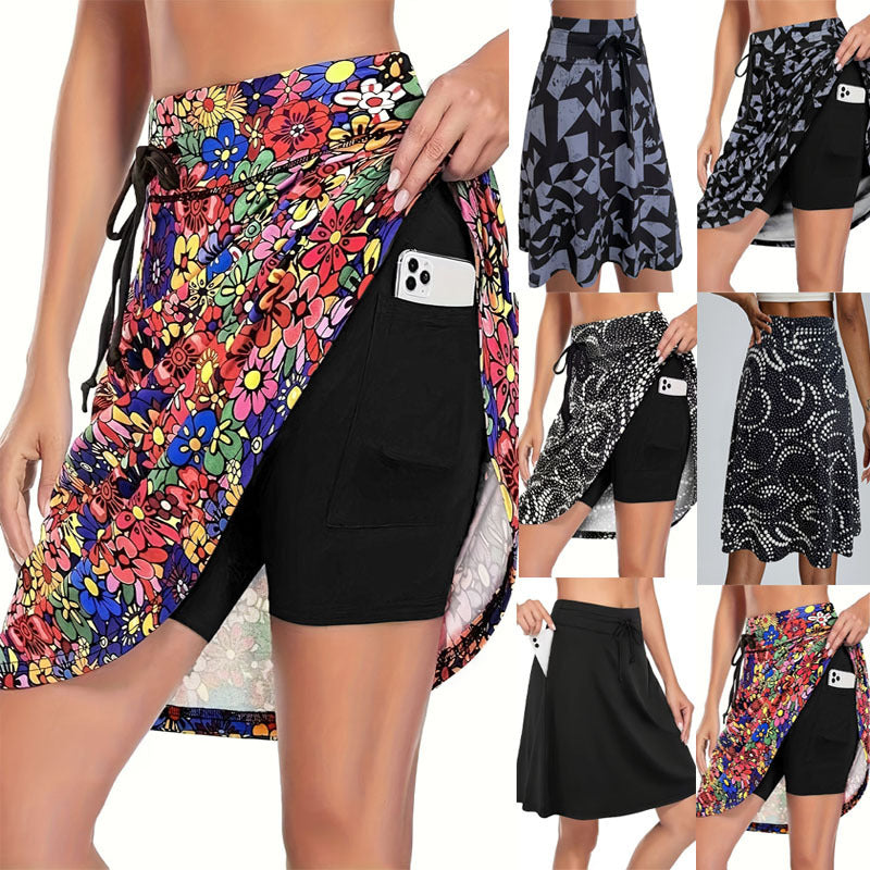 Dame sports tights med integrerede kompressionsshorts Stilla