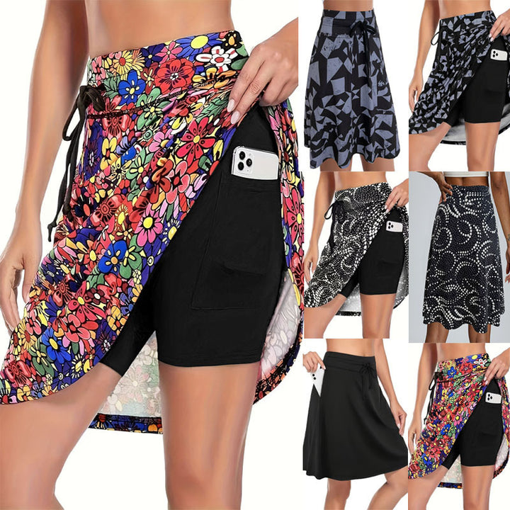 Dame sports tights med integrerede kompressionsshorts Stilla