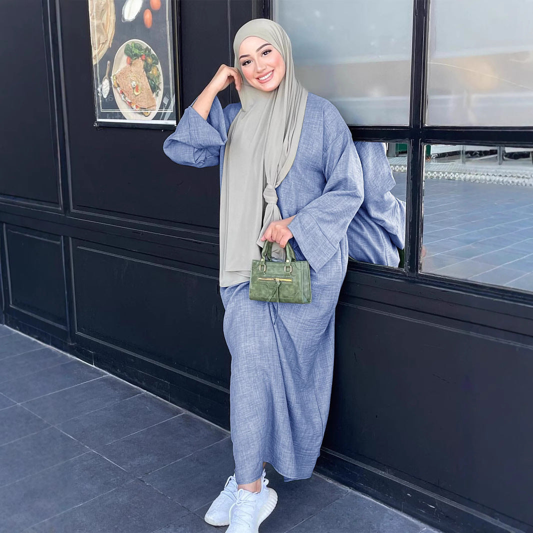 Dame Mode Kaftan med Bred Skæring Stilla