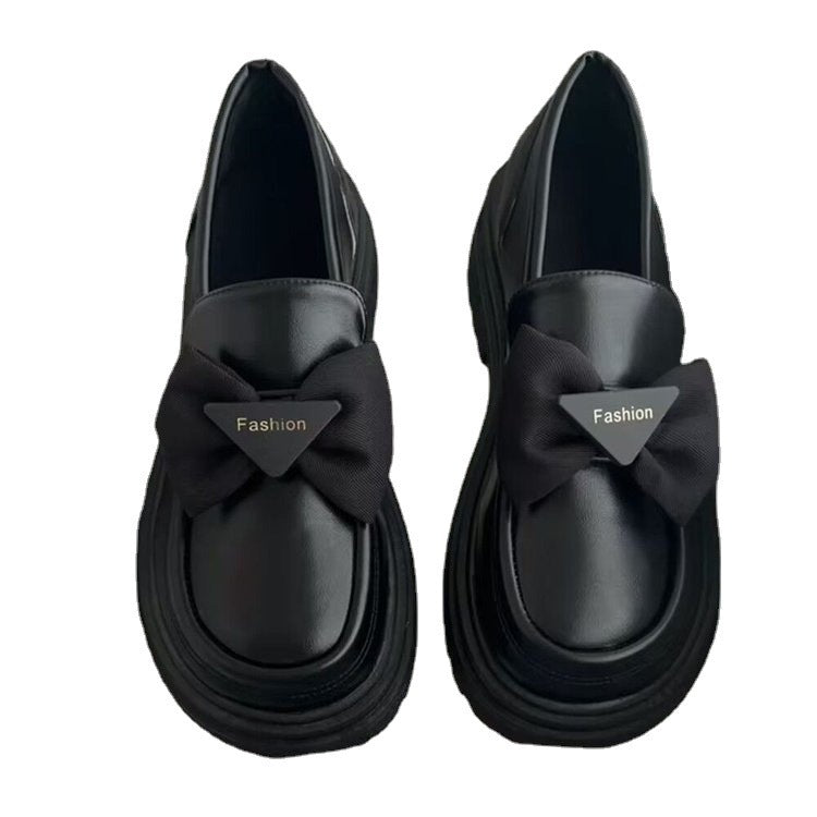 Dame Modiske Loafers med dekorativ sløjfedetail og plateau sål Stilla