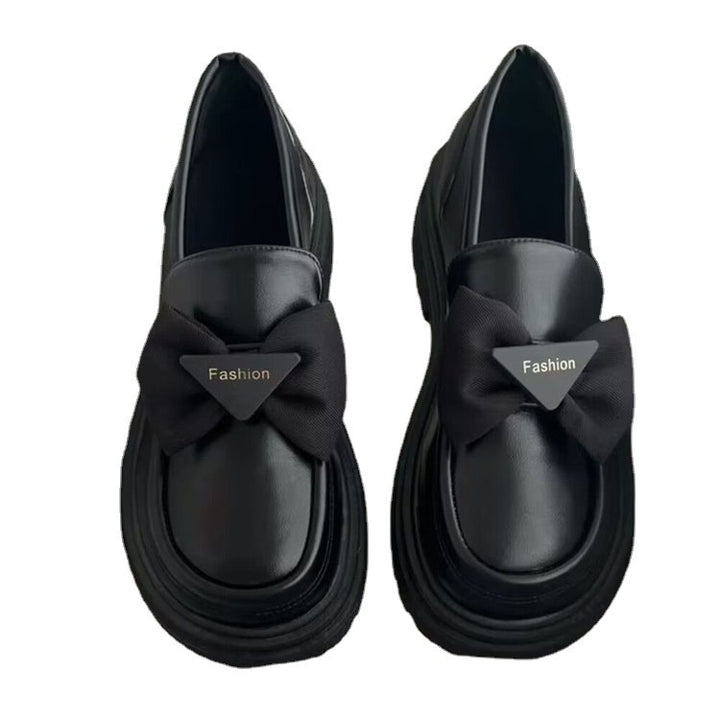 Dame Modiske Loafers med dekorativ sløjfedetail og plateau sål Stilla