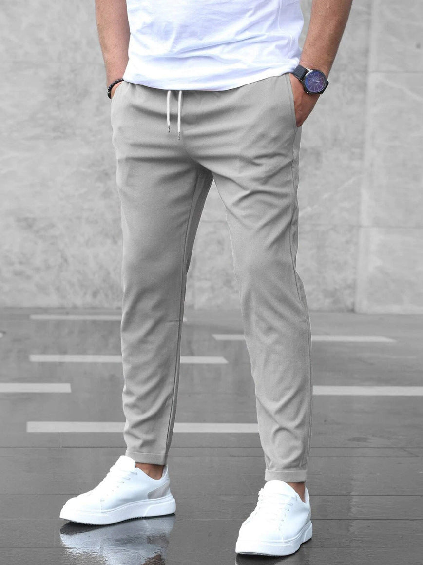 Herre Slim-Fit Fritidshose med elastisk talje og moderne sidelommer Stilla