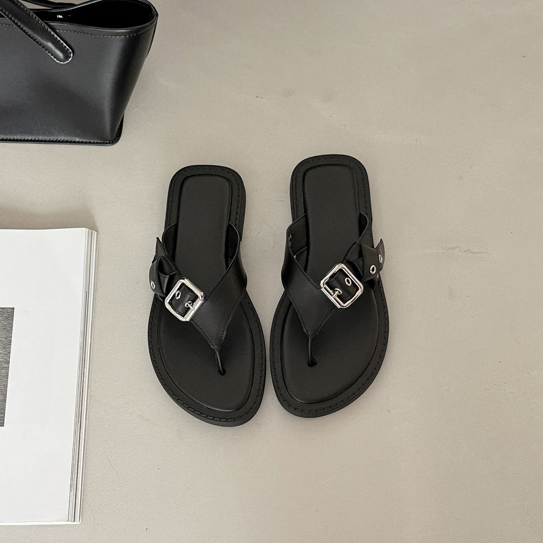 Femme Chic Justerbare Tåseparator Sandaler Stilla