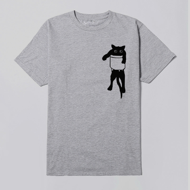 Dame T-shirt med kreativt dyremotiv og løs pasform Stilla