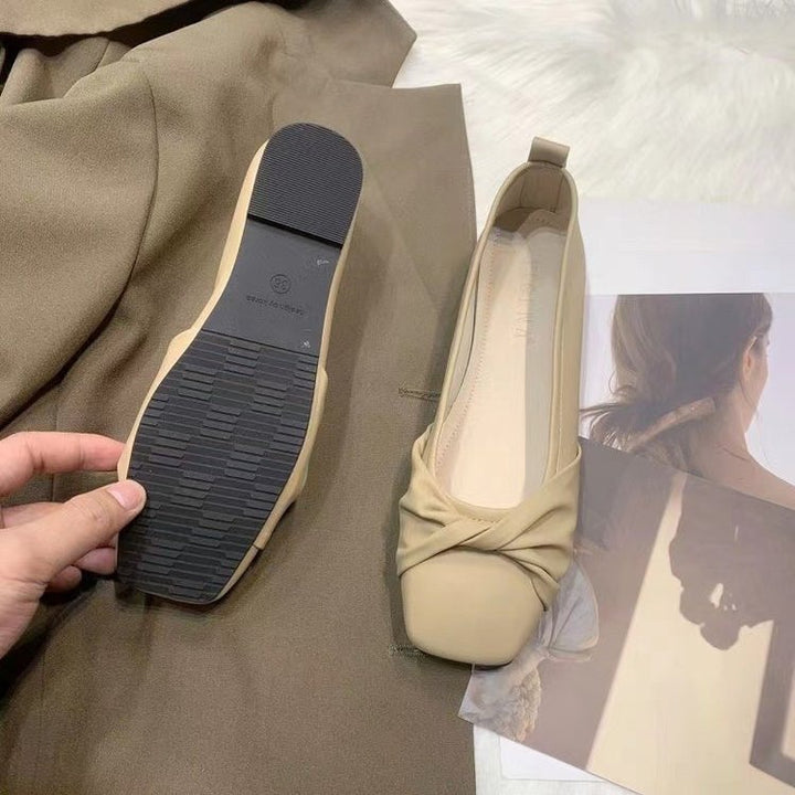 Dame Ballerinas med moderne knude-design og komfortabel sål Stilla
