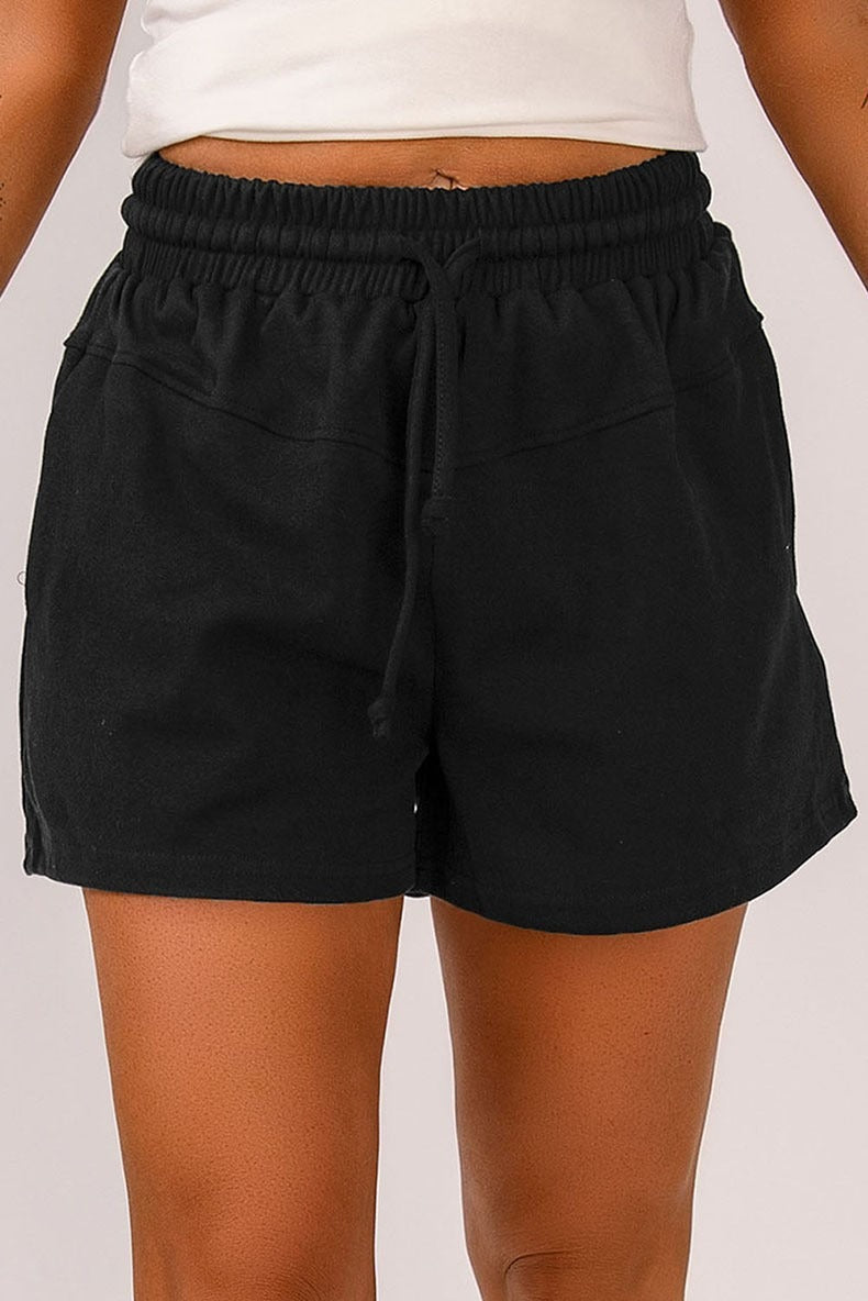 Damessport shorts med elastisk talje og praktiske lommer Stilla