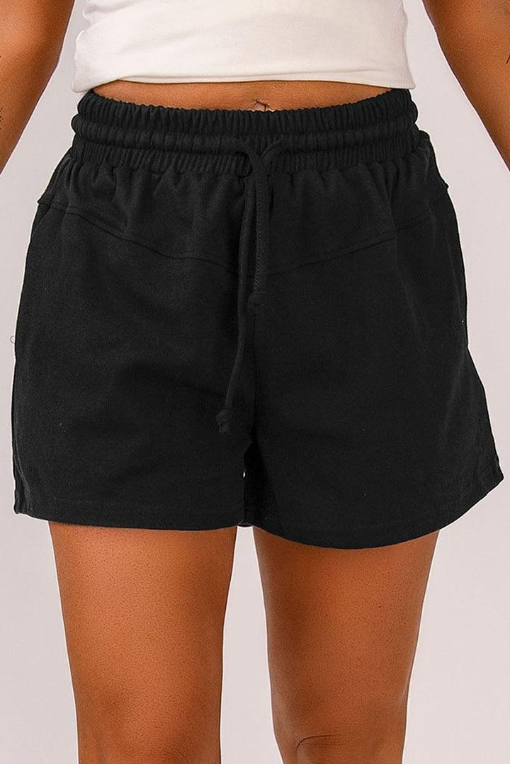 Damessport shorts med elastisk talje og praktiske lommer Stilla