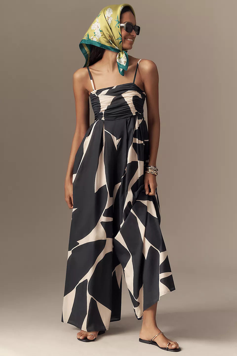 Kvinder Elegant Blomster Maxi Overall Stilla