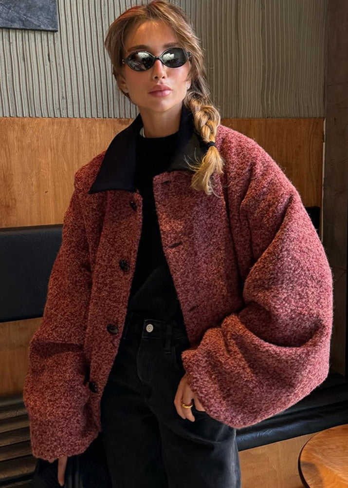 Stilla | Teddy Bouclé Jakke - Smart Oversized-stil