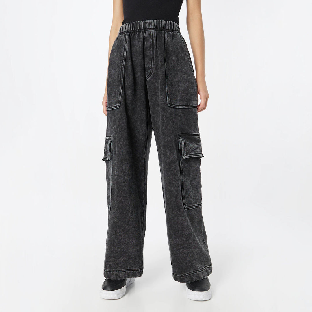 Kvinder Casual Cargo Jeans med Bred Snit Stilla