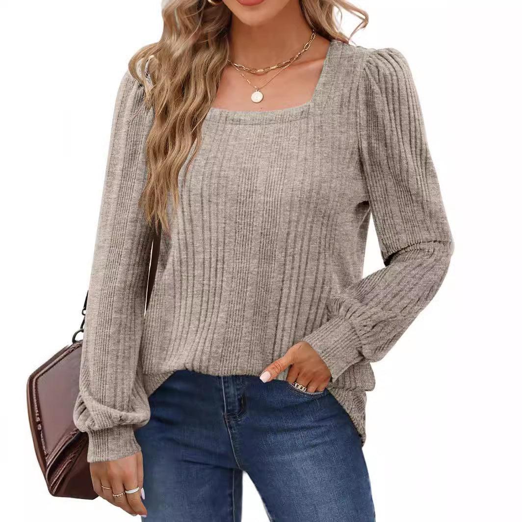 Dame elegant strikbluse Stilla