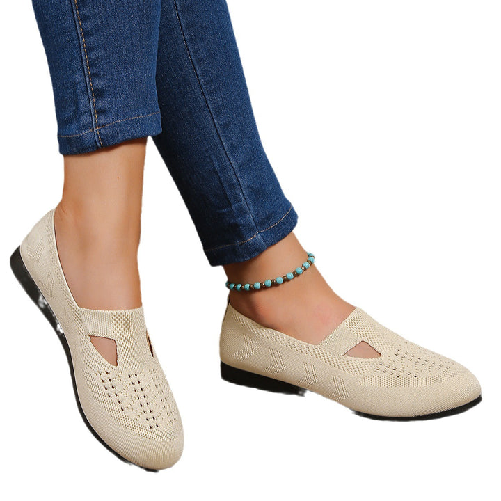 Dame åndbare Slip-On sko med elastisk overdel og skridsikker sål Stilla