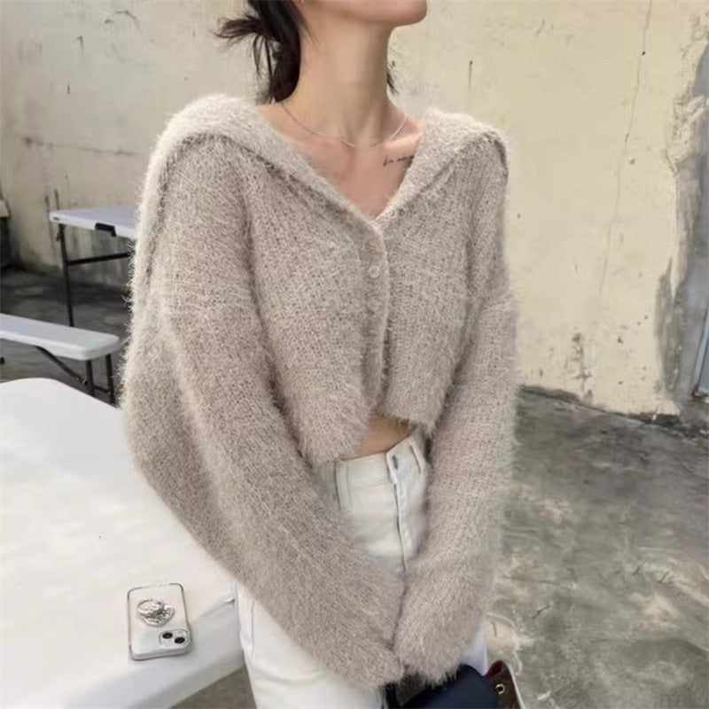 Kvindernes hyggelige V-hals sweater i moderne snit Stilla
