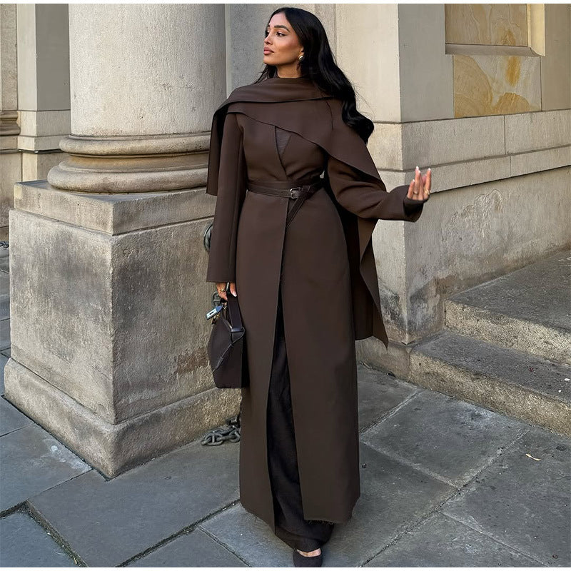 Dame elegant Couture-jakke med draperet design Stilla