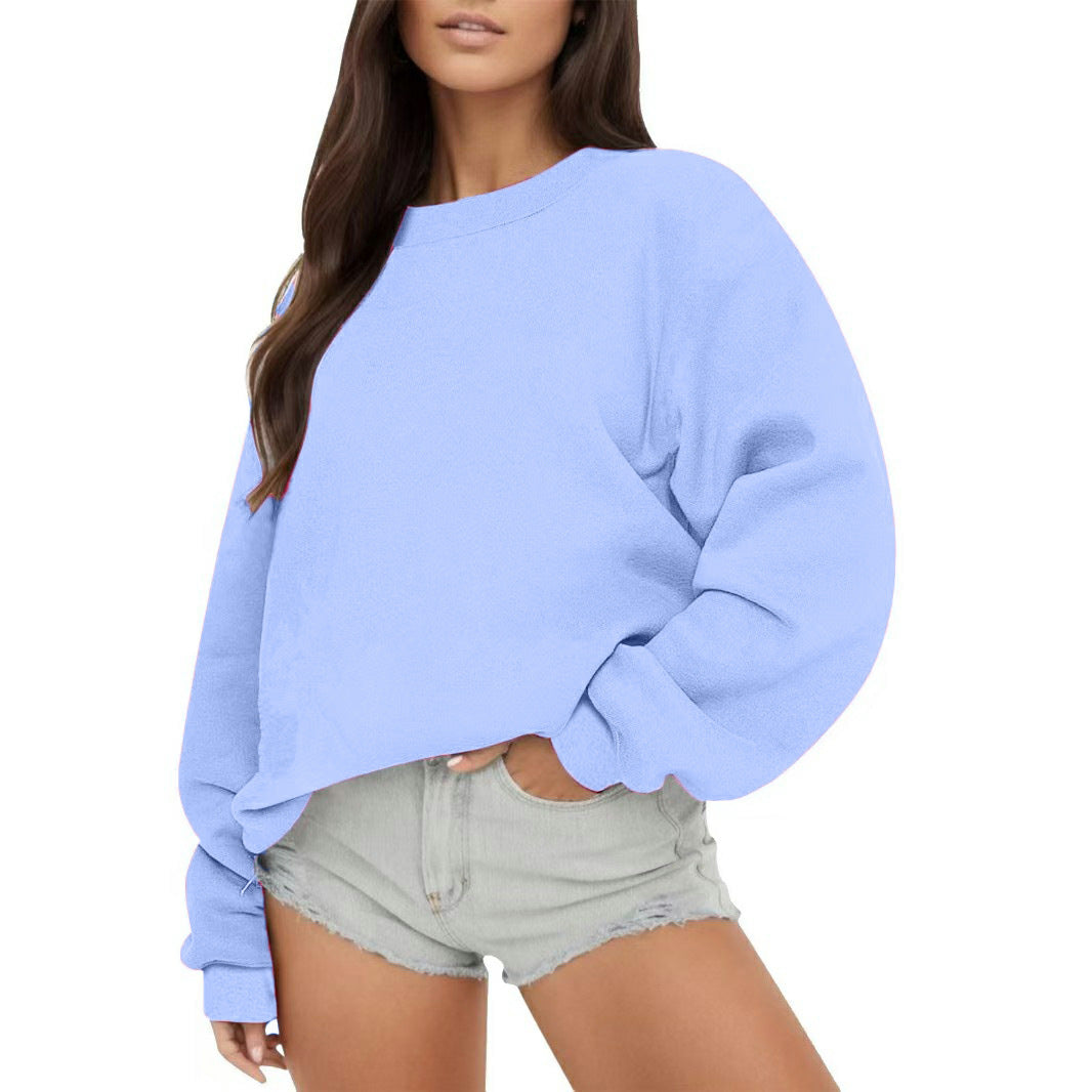 Kvinders sweatshirt med afslappet snit og voluminøse ærmer Stilla