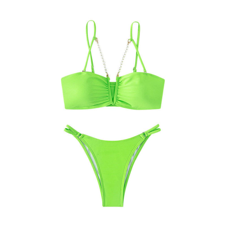 Dame raffinerede bikinier med perle accenter Skovae