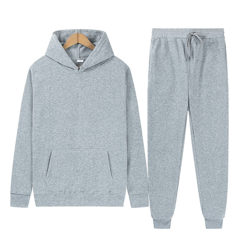 Dame hætte sweatshirt og joggingbukser sæt lavet af høj kvalitet bomuldsblanding Skovae
