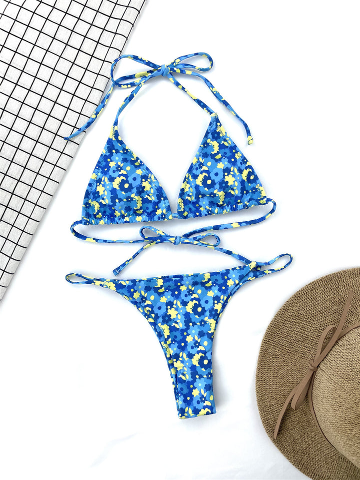 Dame_Bikini-sæt med blomster mønster Stilla