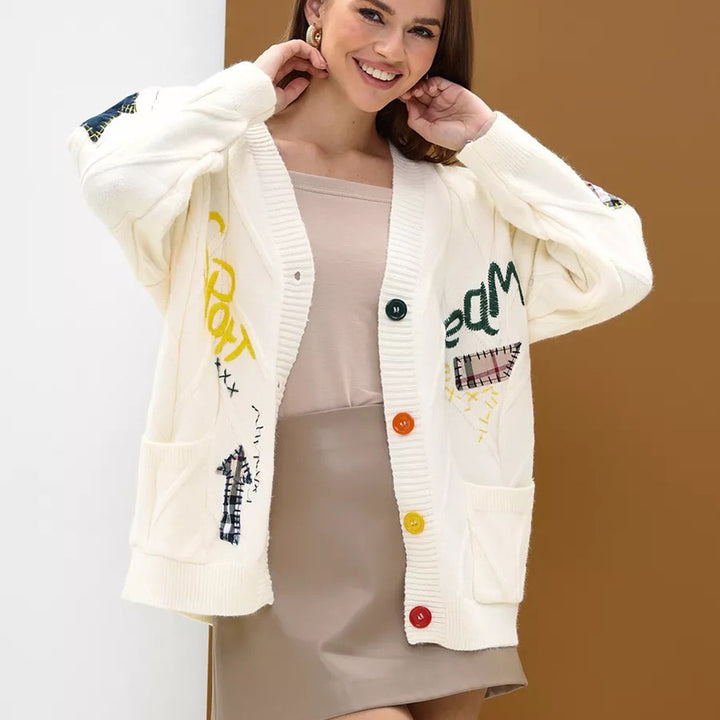Femme Artistic Overdimensioneret Strikcardigan Stilla