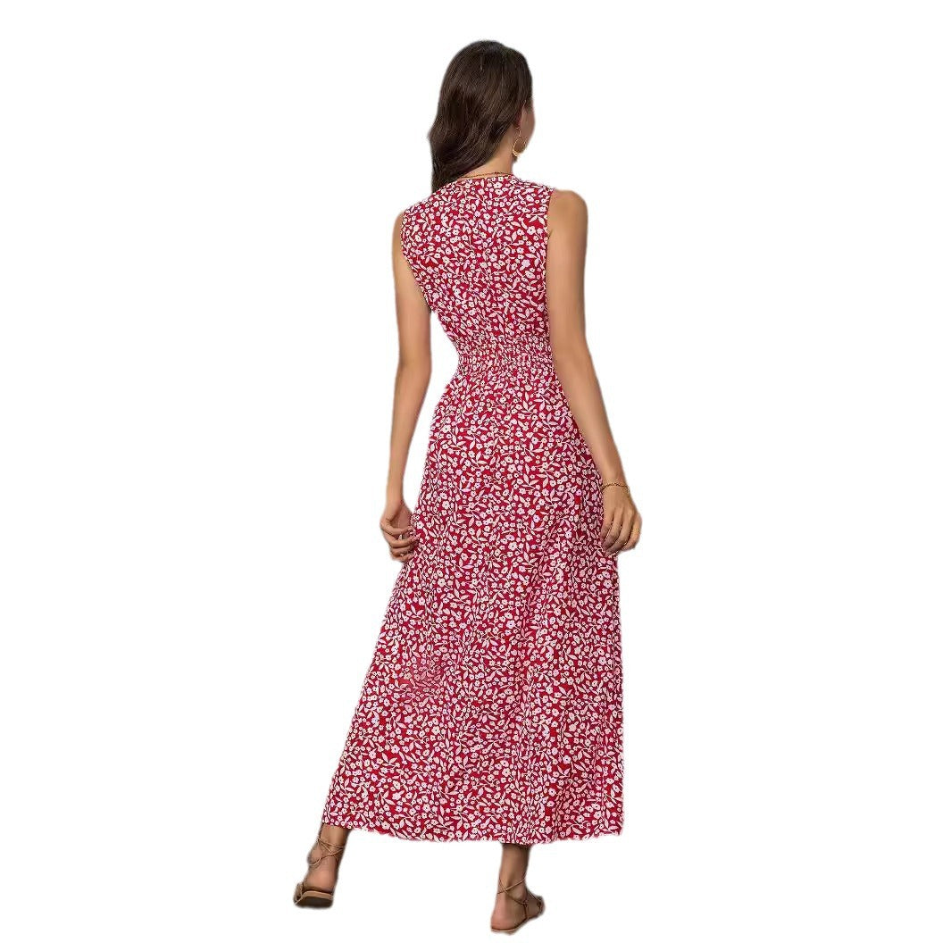 Dame blomster mønster maxikjole Stilla 1751507311