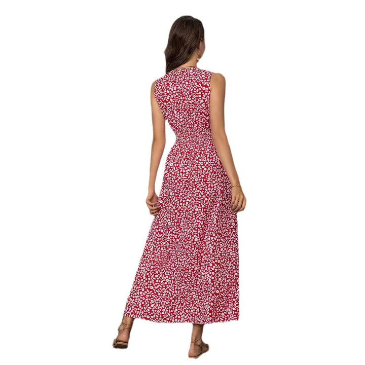 Dame blomster mønster maxikjole Stilla 1751507311
