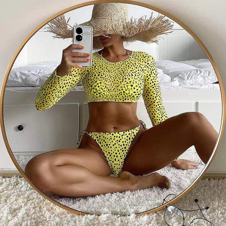 Dame modisch strikket bikini top og bund Skovae