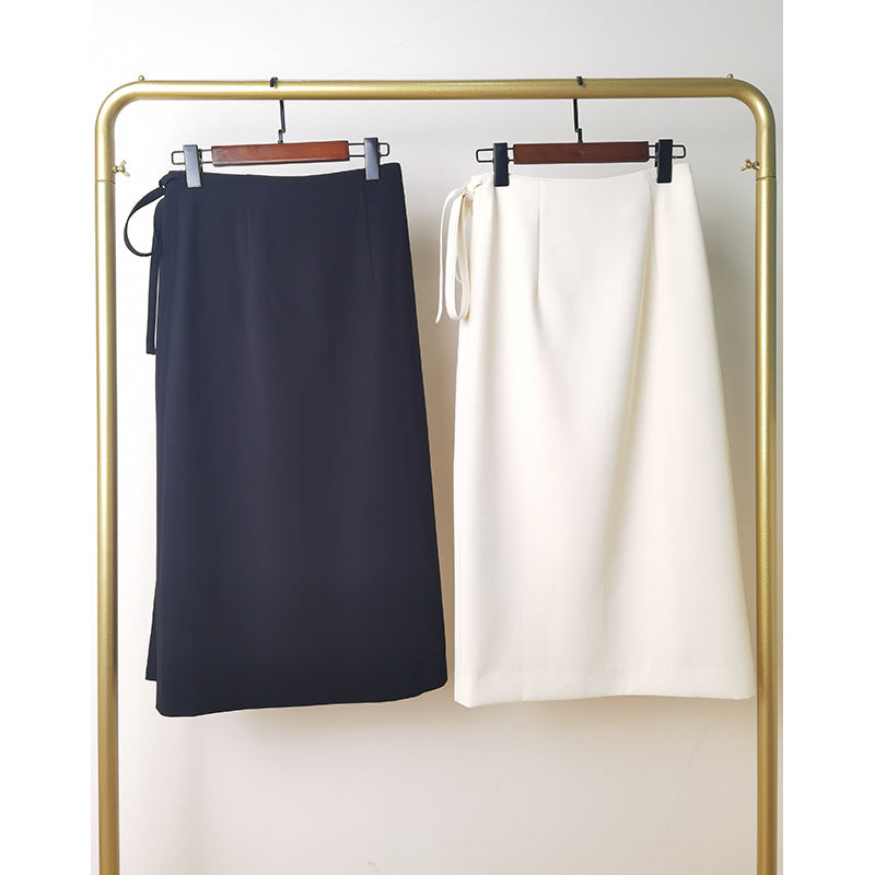 Dame elegant omslagskjørt med sidel Knot og flydende snit Stilla