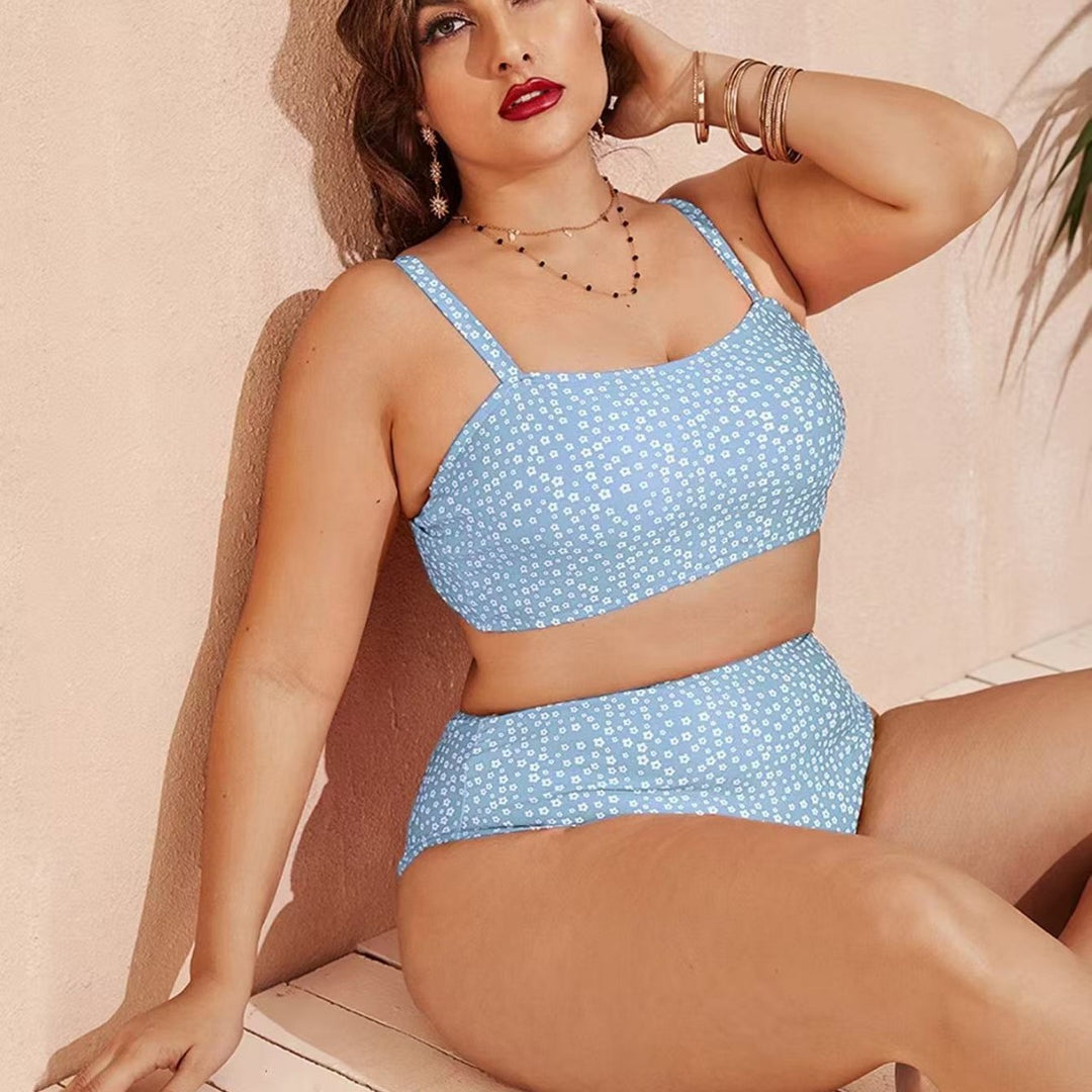 Dame Højskåret bikini med legende prikdesign Skovae