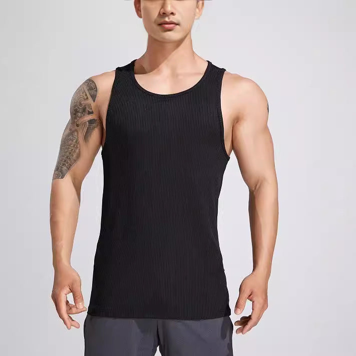 Dame Sporty Tanktop i let ribbet materiale Stilla