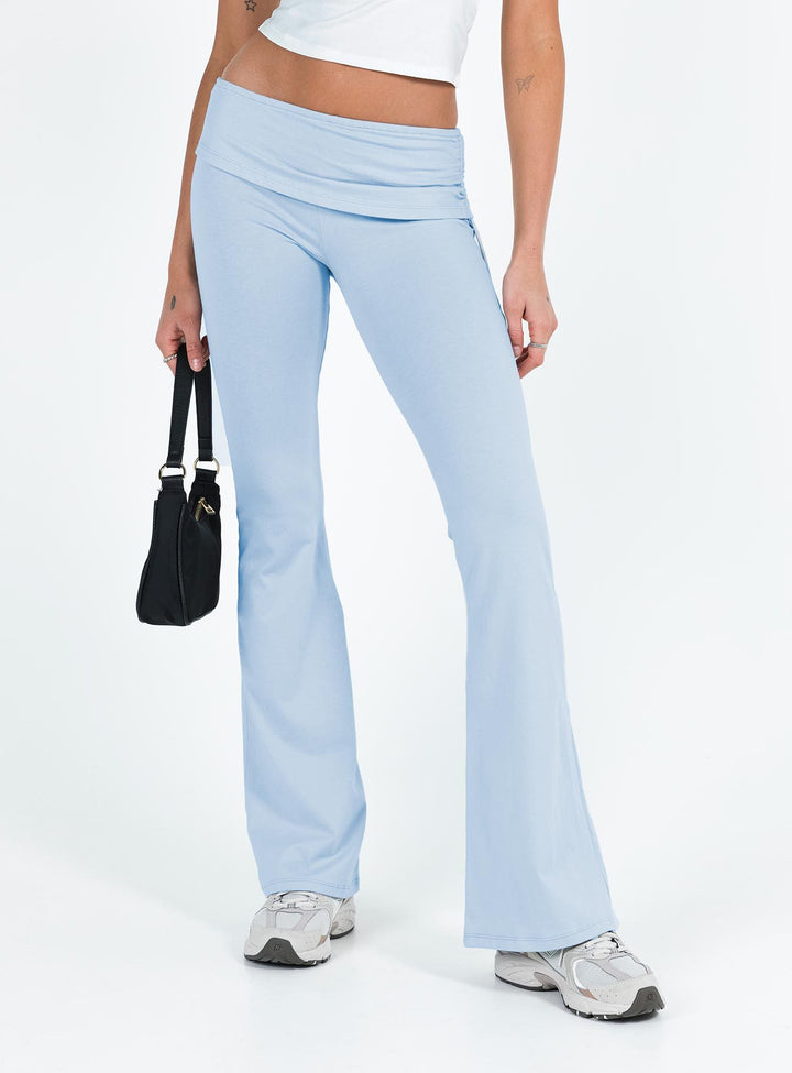 Dame Bootcut-leggings med høj talje og elastisk linning Skovae
