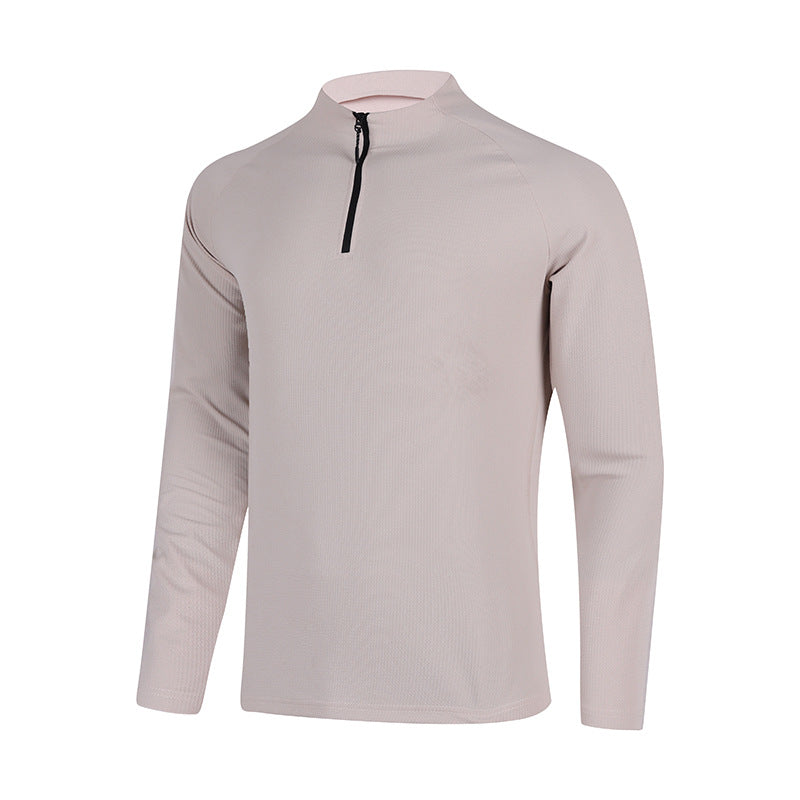 Herren Langarm Funktionsshirt med halv lynlås Stilla