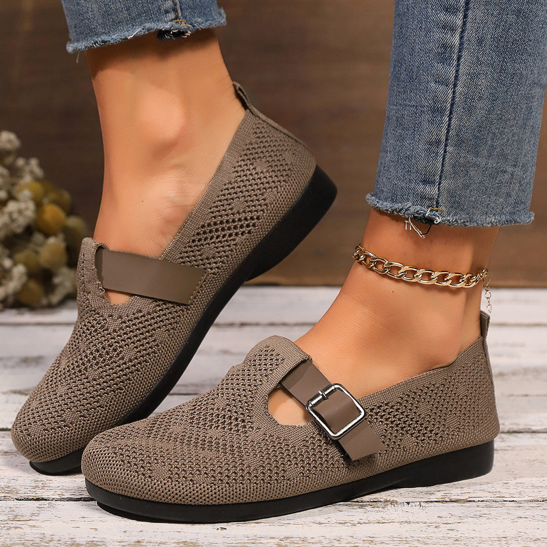 Dame behagelige slippers med åndbart overmateriale og elastisk pasform Stilla